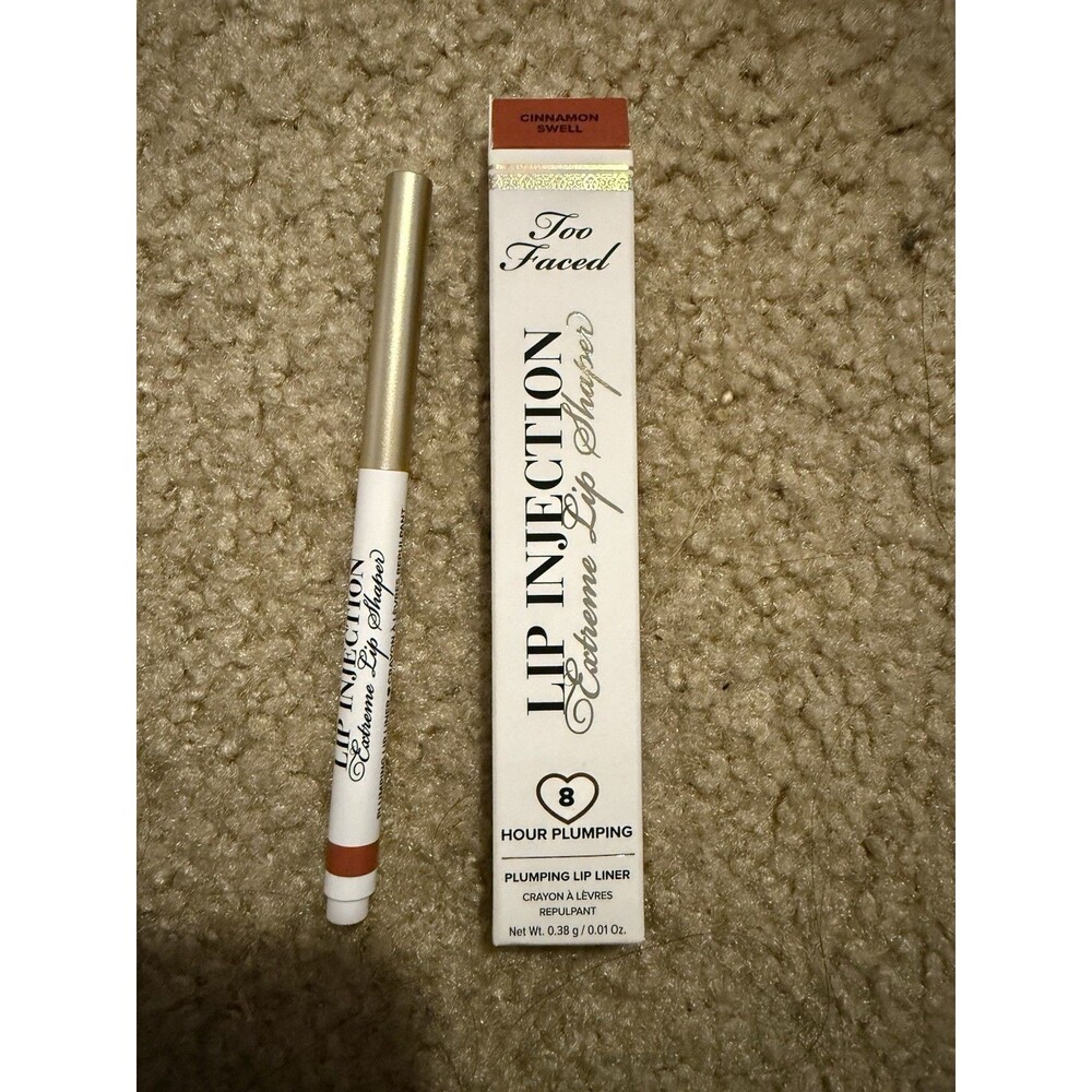 Too Faced Lip Injection Extreme Lip Shaper Plumping Lip Liner Cinnamon Swell New